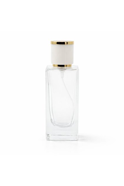 20 ADET BOŞ CAM PARFÜM ŞİŞE, 50 ML, KÜÇÜK KARE MODEL, ŞEFFAF