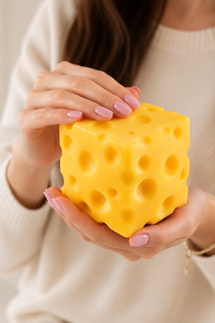 TOYTOPIA Peynir şeklinde Squishy ( yavaş yükselen) Cheese Vent Toy