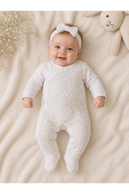 Newborn Baby Girl Hospital Release Set; Zibin Set with Blanket (0-3 Months) 7 Pieces