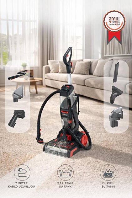 Torima Halı ve Koltuk Yıkama Temizleme Leke Çıkartma Makinesi 800W