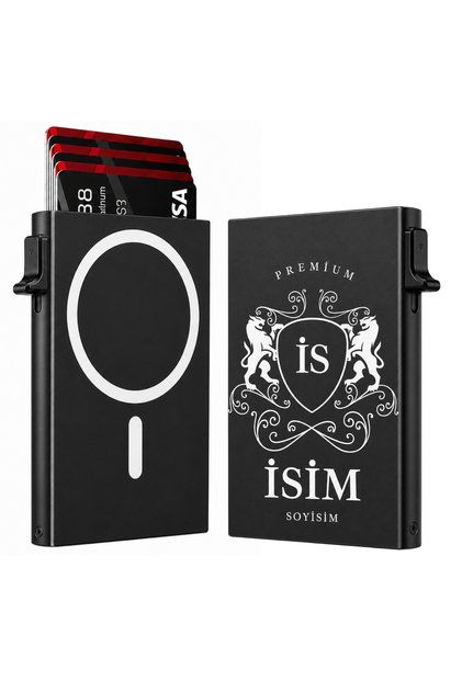 Magsafe Compatible Mechanism Card Holder - Gift Boxed - Rfid Protected - Slim and Minimalist