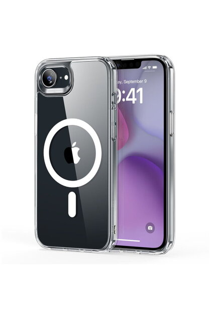 Încuietoare hibridă clasică HALOLOCK MAGSAFE pentru iPhone 16E, transparentă