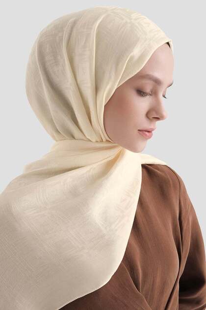 Lyocell Naia Square Monogram Shawl 6 60