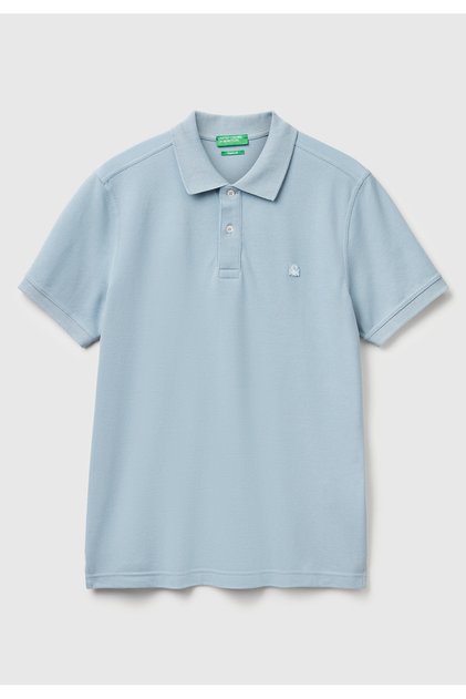Baby Boy Blue Regular Fit Short Sleeve Polo T-Shirt