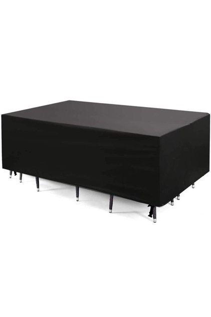 150x150x75cm Black 210D Outdoor Furniture Cover Waterproof Terrace Garden Cover Rain And Snow Table