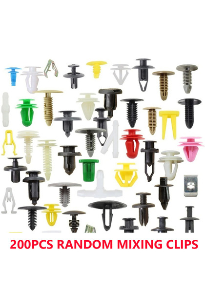 200 PCS 500pcs Car Clips Fastener Screws Kit Bumper Plastics Fender Push Pin Rivet Door Trim Panel R
