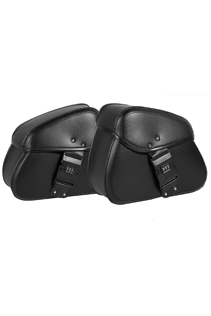 1Pair Password Lock Motorcycle Saddlebags Side Tool Storage Saddle Bags Universal for Harley Kawasak