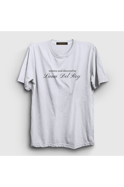 Unisex White Written and Directed by Lana Del Rey T-Shirt 621042Tt