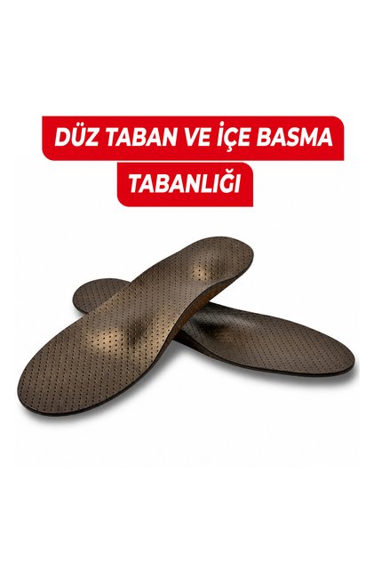 Düz Taban ve İçe Basma İçin Kavis Destekli Anatomik Ayakkabı Tabanlığı, Mantar Tabanlık, Dengeli Basış ve Günlük Konfor