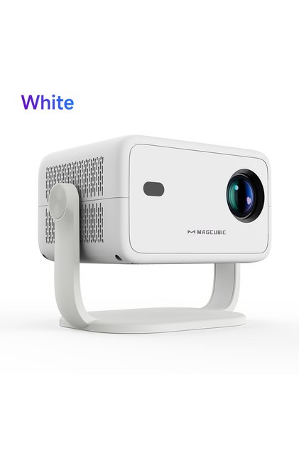 EU Plug White Magcubic 8K L018 Projector 650ANSI Native 1080P Auto Focus & Keystone 360° Rotate Andr