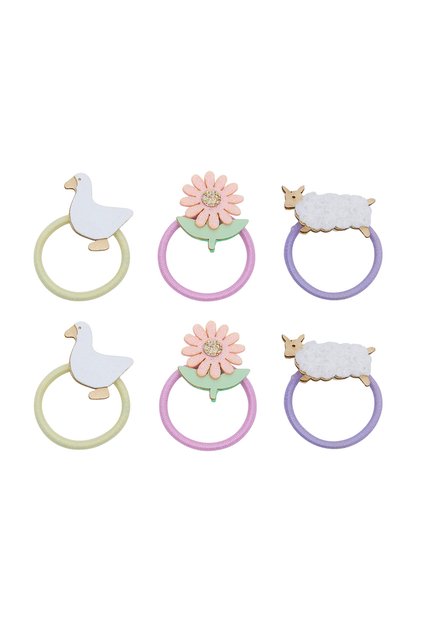 Mimi & Lula Farmyard Mini 6'lı Lastik Toka