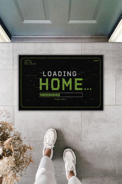 Modern Digital Printing "Loading Home" Design Door Mat 70X45Cm