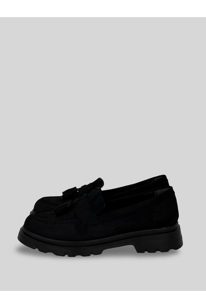 Dalia Women's Suede Tasseled Mid-Sole Loafer 4 cm