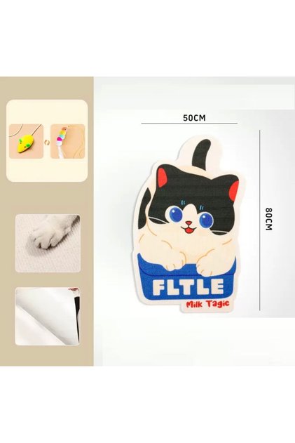 Patterned Cat Scratching Board That Sticks to the Wall – Scratch-Resistant Cat Scratching Pad