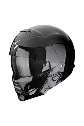 Scorpion EXO COMBAT 2 Graphite Modüler Motosiklet Kaskı Koyu Gri