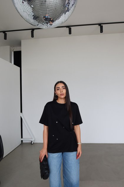 Snap Detailed Blouse