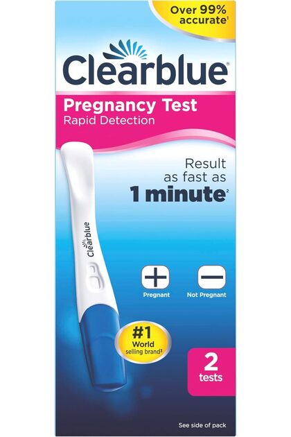 Clearblue Rapid Detection Pregnancy Test Value Pack, Result as Fast as 1 Minute, 2 Tests