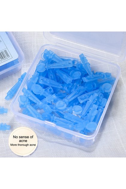 50 Pcs Disposable Acne Pimple Popper Needles For Acne White Head Acne Closed Mouth Professional S...