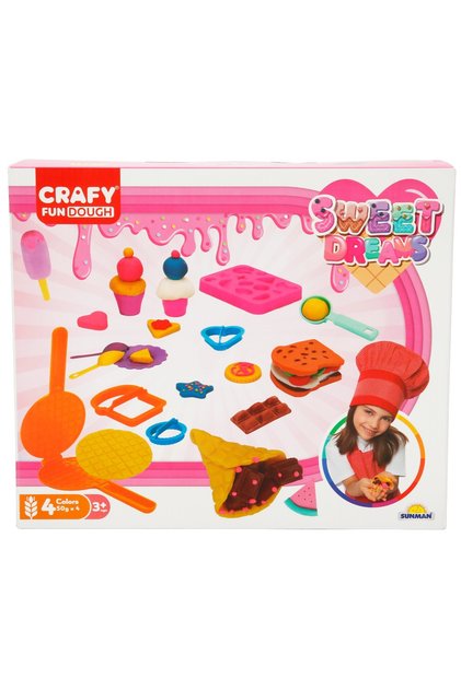 Set de modelare din plastilina, Crafy, Deserturi delicoase