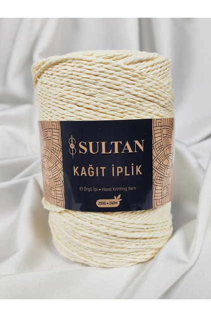 Paper Thread Hand Knitting Yarn 200Gr.-240Mt. (1 Piece) - Color: 26