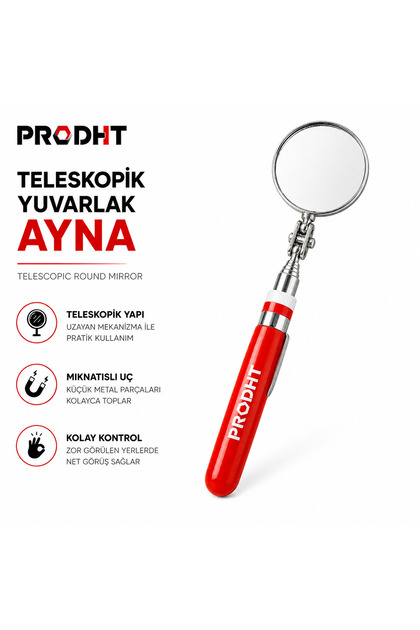 TELESKOPİK YUVARLAK AYNA