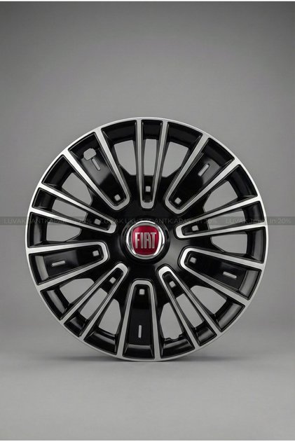 FİAT Linea Uyumlu JantKapağı - 15 İnç - 1 Takım (4 adet) - Çelik görünümlü 1130R15