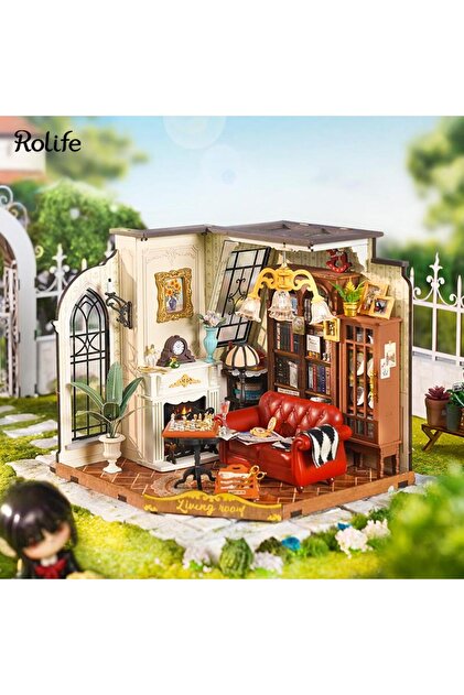 ★vitonnドールハウス★ Rolife DG175 Catherine'in Oturma Odası Catherine's Living Room DIY