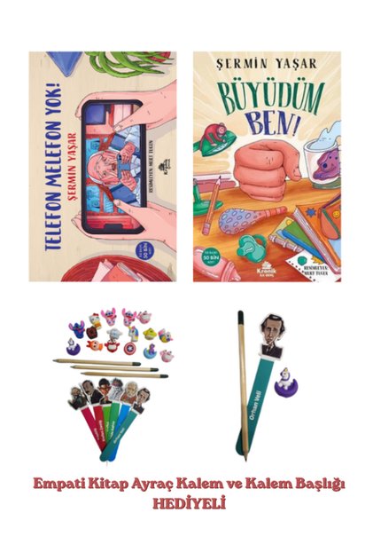 I Grew up Phoneless, Without a Pen, Bookmark, and a Title - Gift Set of 2 Books