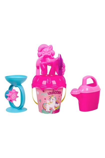 Set de plajă cu unicorn, cu accesorii tip coroană și rucsac