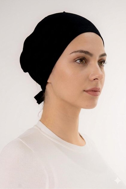 BAĞLAMALI BONE - ÖNÜ DİKİŞLİ - Siyah