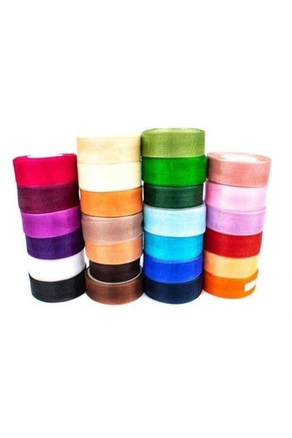 Panglica Organza 4 cm Plamaniu