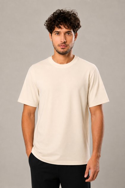 Men's modal oversized jacket with logo - premium basic t-shirt inside (250)