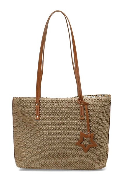 Shoulder Bag Women's Sand Wicker Belted Bsc Omz