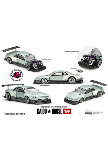 Genel Markalar Mini GT 1/64 Kaido House Nissan Silvia S13-R KAIDO