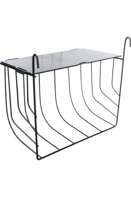 Hranitor Metalic Pentru Rozatoare, Cu Capac, 25x18x12 cm, Negru