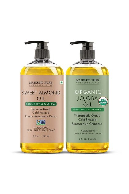Pack Of 2, MP Organic Almond And MP Organic Jojoba Oil