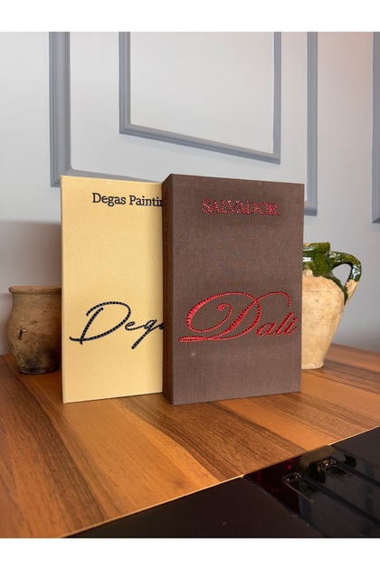 Stone Embroidered Degas-Dali Fabric Decorative Box