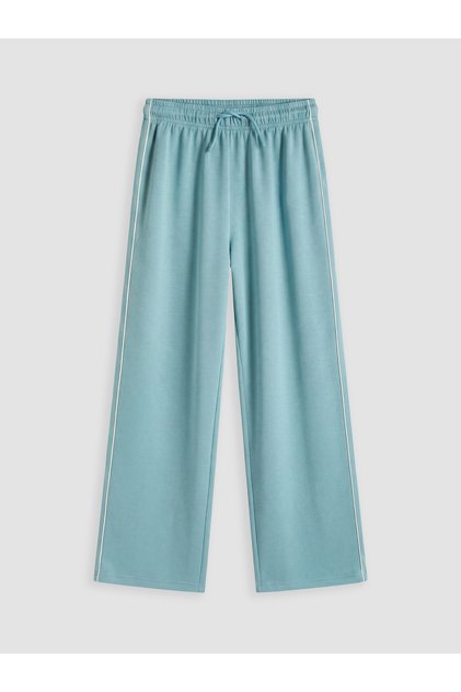 Pantaloni de trening largi pentru fete, cu atingere moale