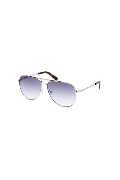 Shiny Pale Gold Uv400 Metal Male Sunglasses
