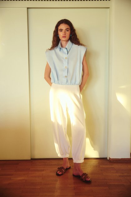 Elastic Crop Vest