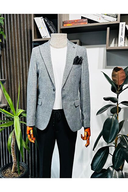 slim fit erkek kırlangıç yaka klasik erkek blazer ceket