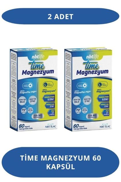Time Magnezyum 60 Kapsül (2 Adet)