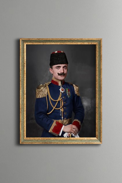 Enver PaÅŸa - Vintage Patterned Painting - Fine Model