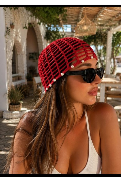 100% Handmade Knitted Bohemian Mesh Summer Hair Accessory