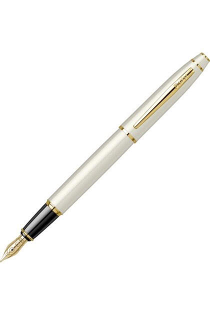 Noble 35 Fountain Pen F Nib White Gold