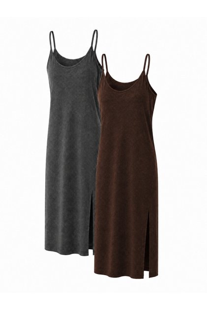 Double Strap Combed Cotton Dress