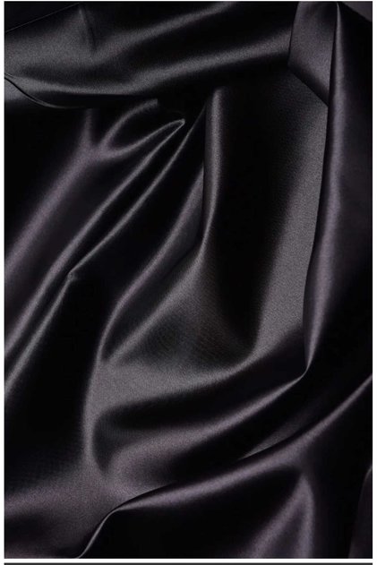 BLACK SATIN FABRIC