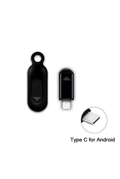 محول تحكم عن بعد بالأشعة تحت الحمراء عالمي للهواتف المحمولة من نوع USB-C باللون الأسود