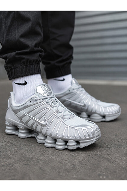 Nike SHOX TL Sneaker PURE PLATINUM/METALLIC SILVER ayakkabı