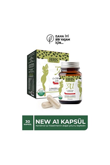 Hhs NEW A1 L-Carntine Lepdium 30 Kapsül (Şişe)